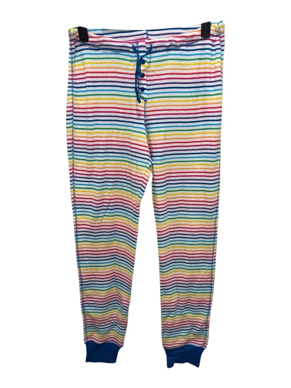Victoria’s Secret Rainbow Stripe Waffle Knit Pajama Set XS NWT Lounge Set